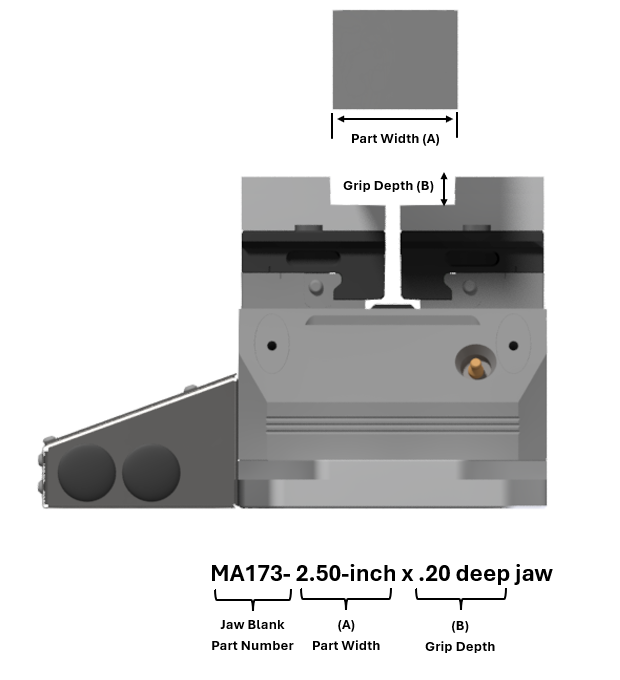 MA173-2.50-inch x .20 deep jaw