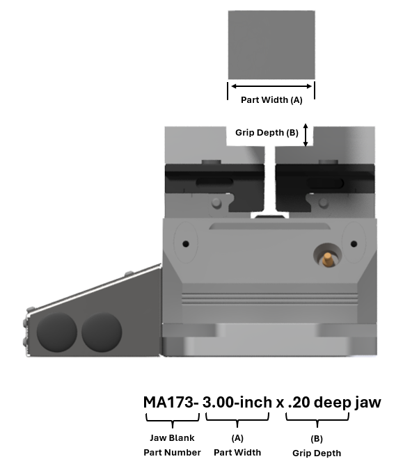 MA173-3.00-inch x .20 deep jaw
